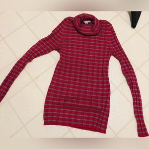 Carolyn Taylor  Turtleneck Red Sweater Large